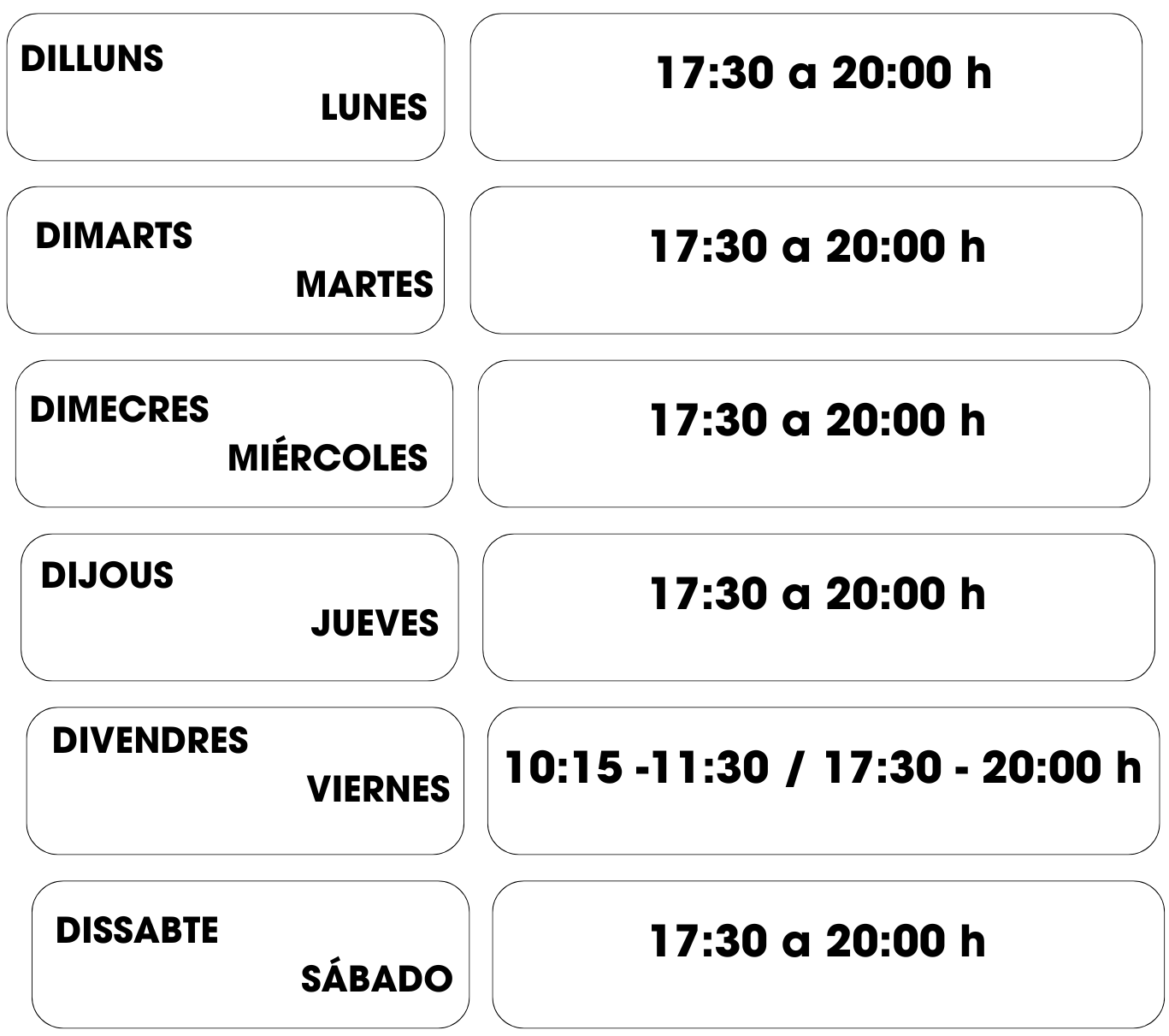 horario